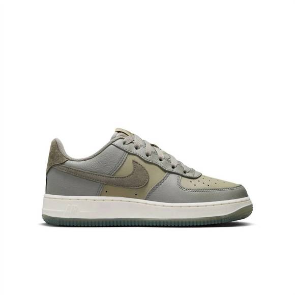 NEW NIKE boy's air force 1 lv8 4 gs sneakers in dark stucco/medium olive - Picture 2 of 5